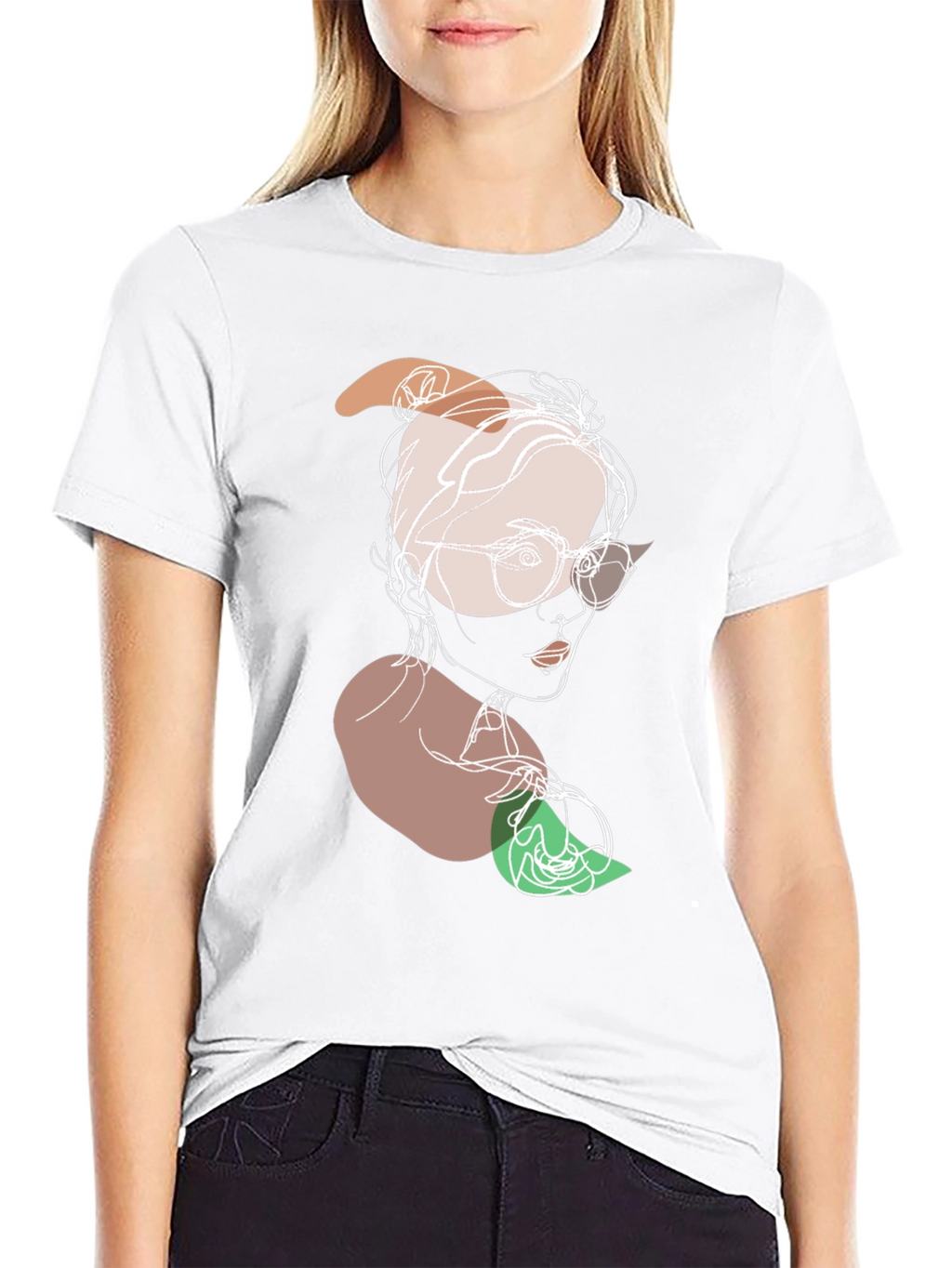 Abstract Line Art Graphic Tee