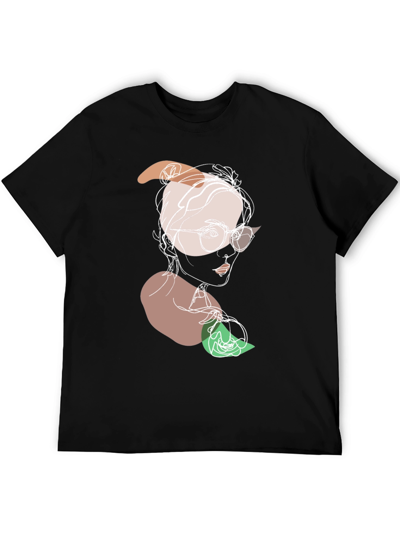 Abstract Line Art Graphic Tee