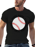 Baseball Graphic T-Shirt - Work Hard Stay Humble