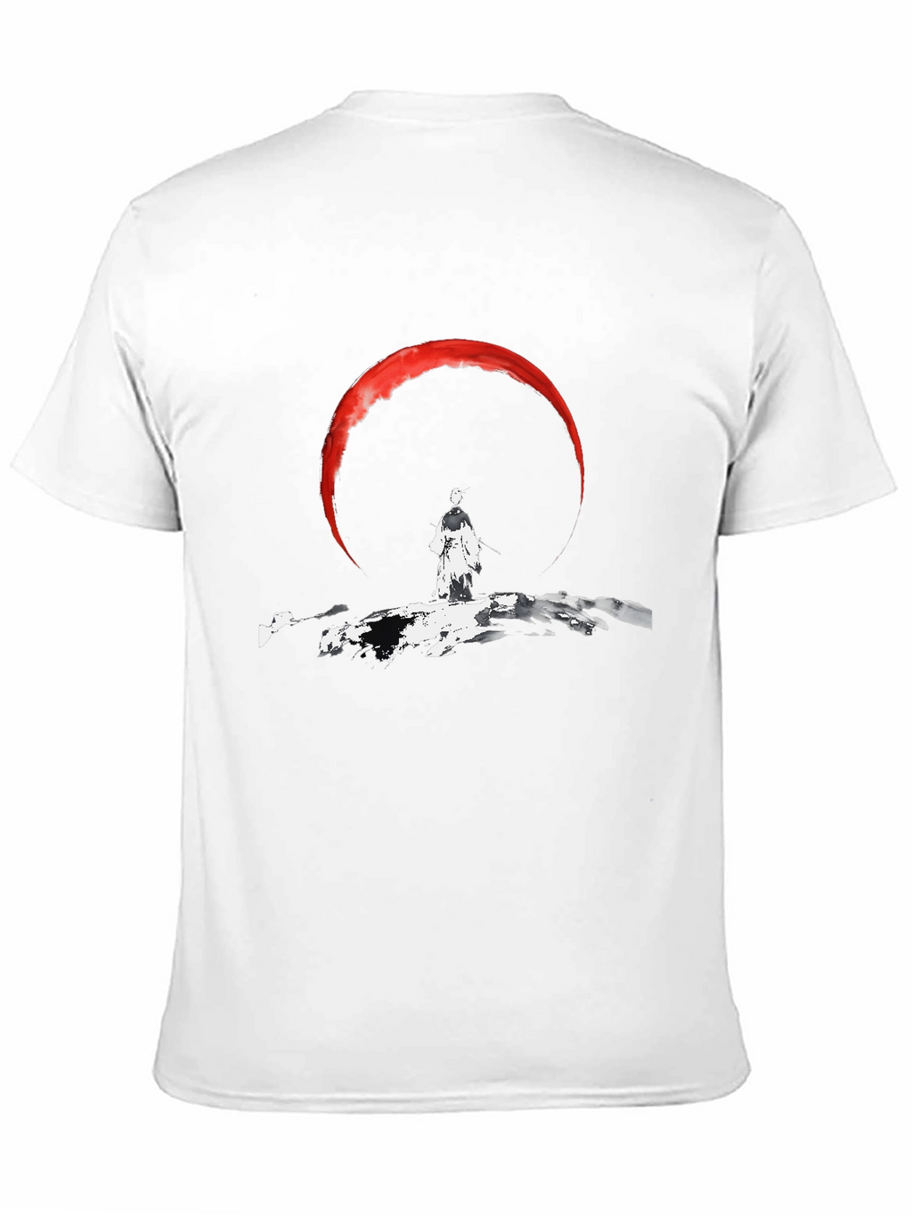 Samurai Moon Mens Graphic T-Shirt