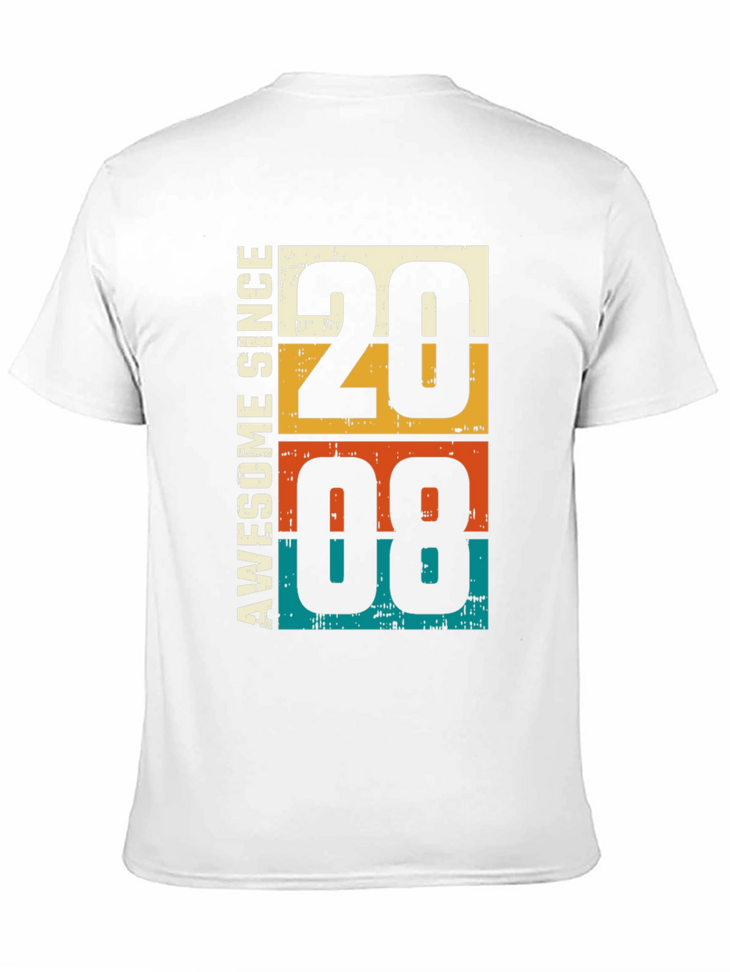 Awesome Since 2008 T-Shirt - Retro Birthday Tee