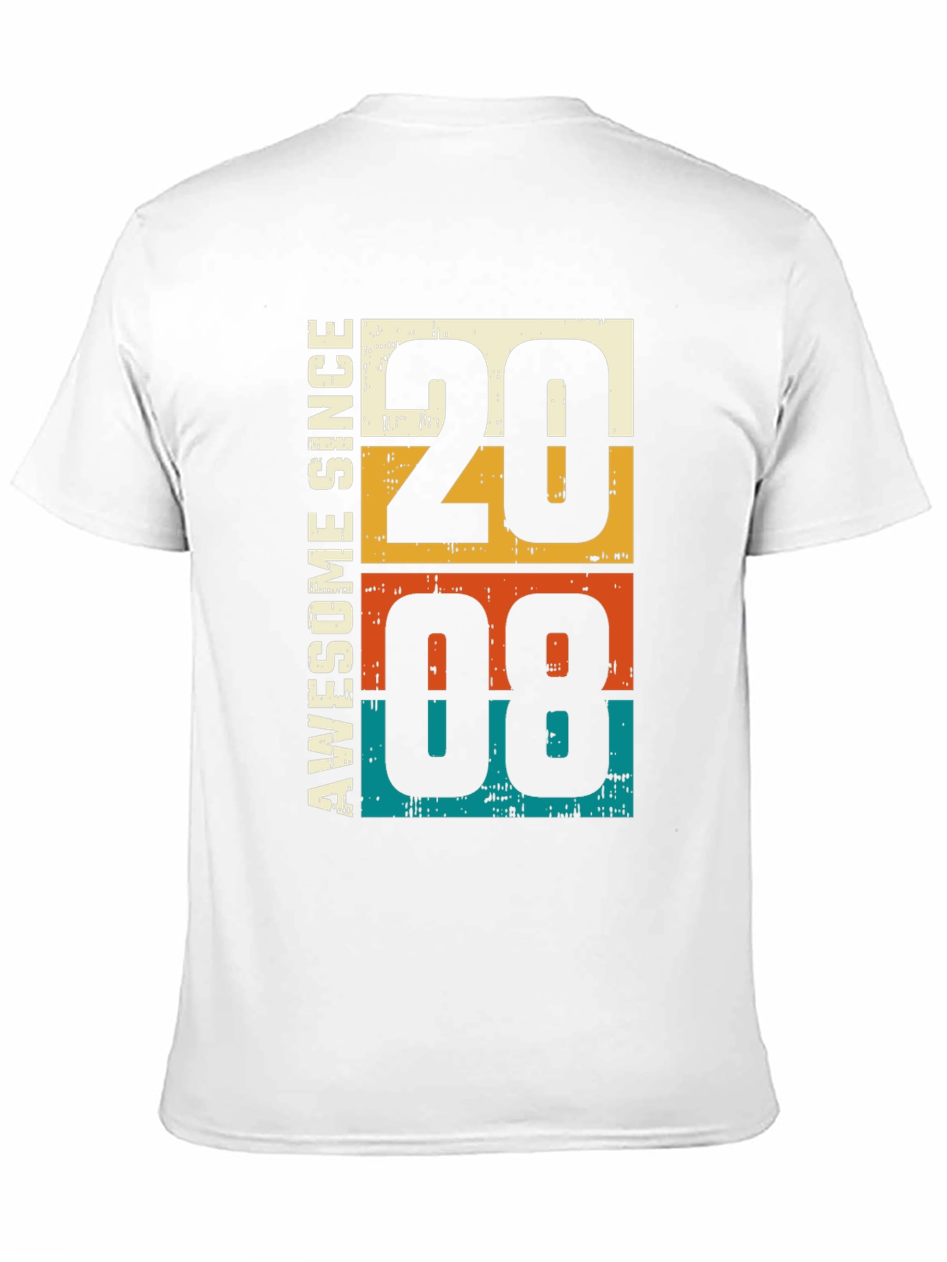 Awesome Since 2008 T-Shirt - Retro Birthday Tee