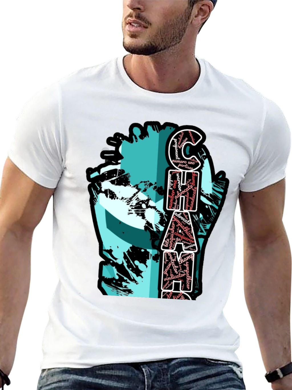 Champion Word Art T-Shirt