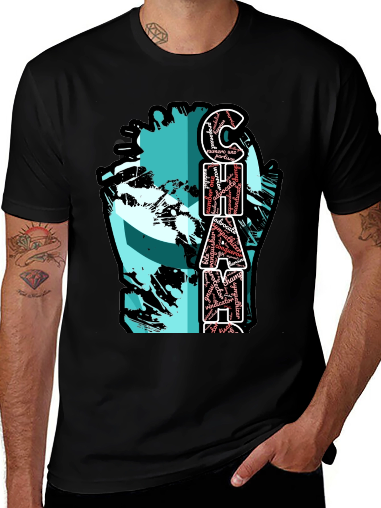 Champion Word Art T-Shirt