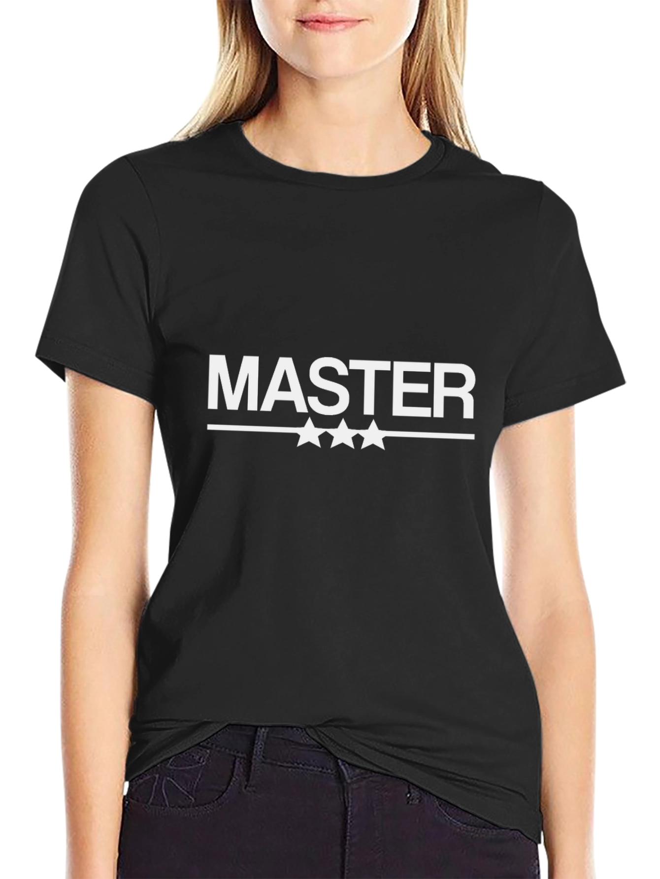 Master Graphic Tee - Black Cotton T-Shirt