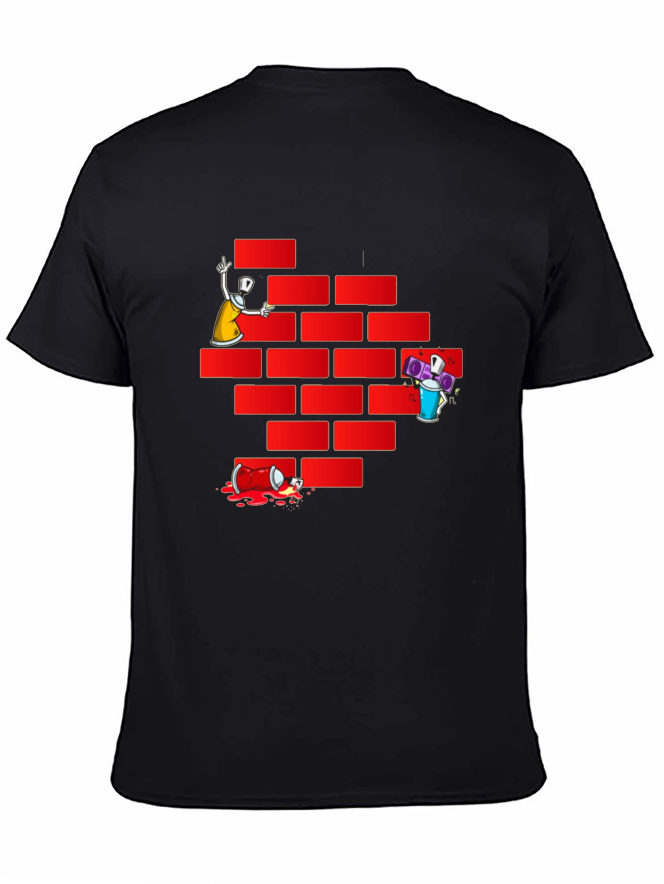 Graffiti Wall T-Shirt - Urban Style