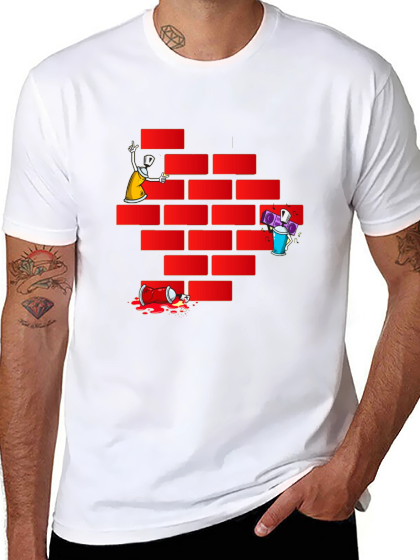 Graffiti Wall T-Shirt - Urban Style