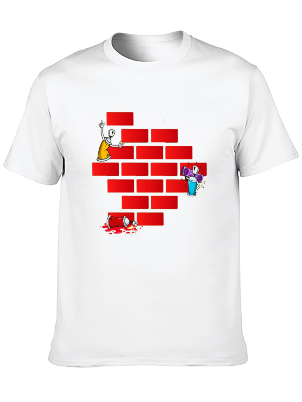 Graffiti Wall T-Shirt - Urban Style