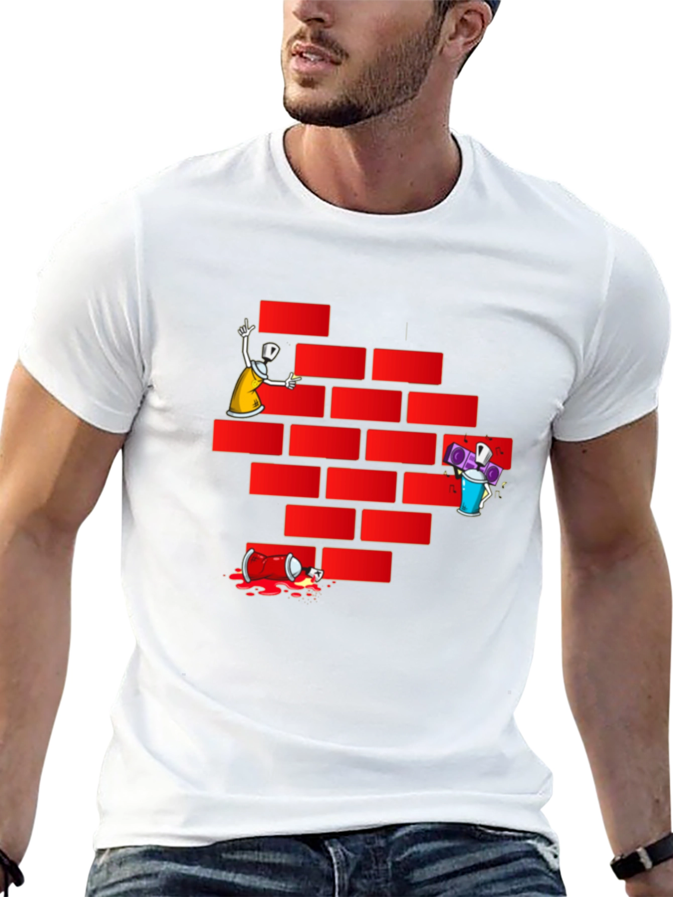 Graffiti Wall T-Shirt - Urban Style