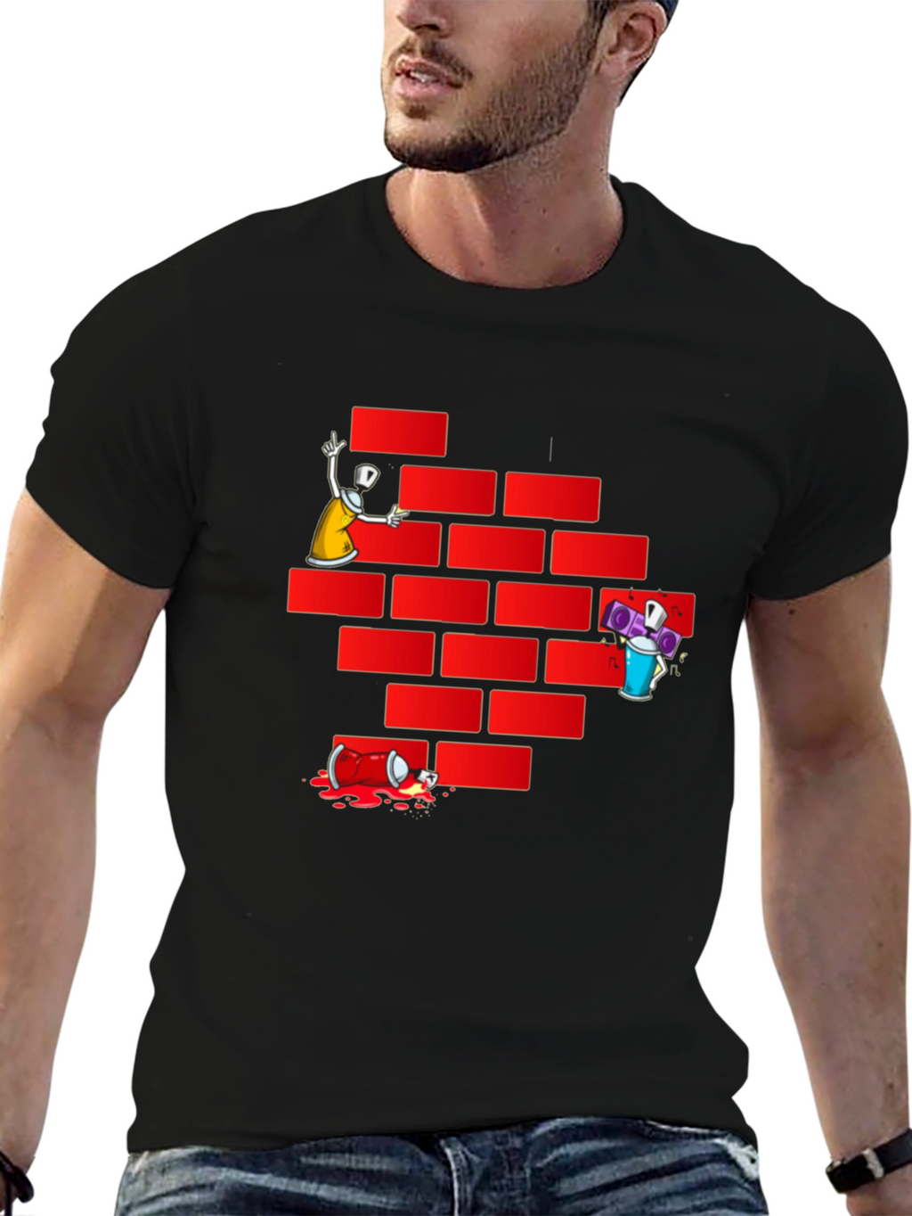 Graffiti Wall T-Shirt - Urban Style