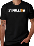 21 Million Bitcoin Graphic Tee - Crypto Enthusiast Apparel