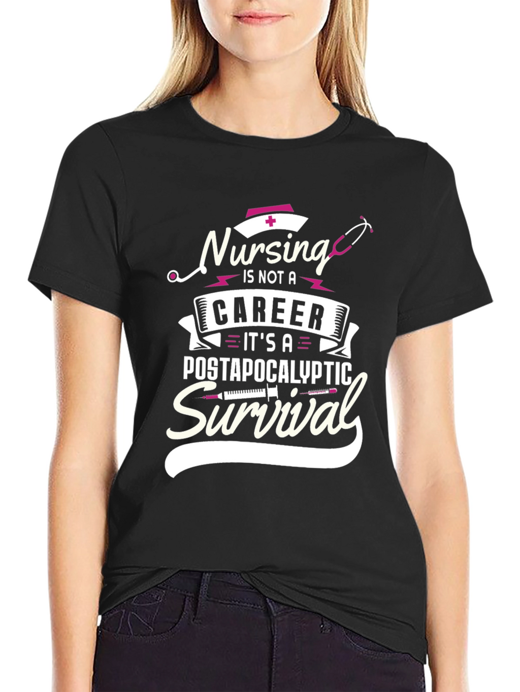Nursing Survival T-Shirt - Post-Apocalyptic Nurse Tee