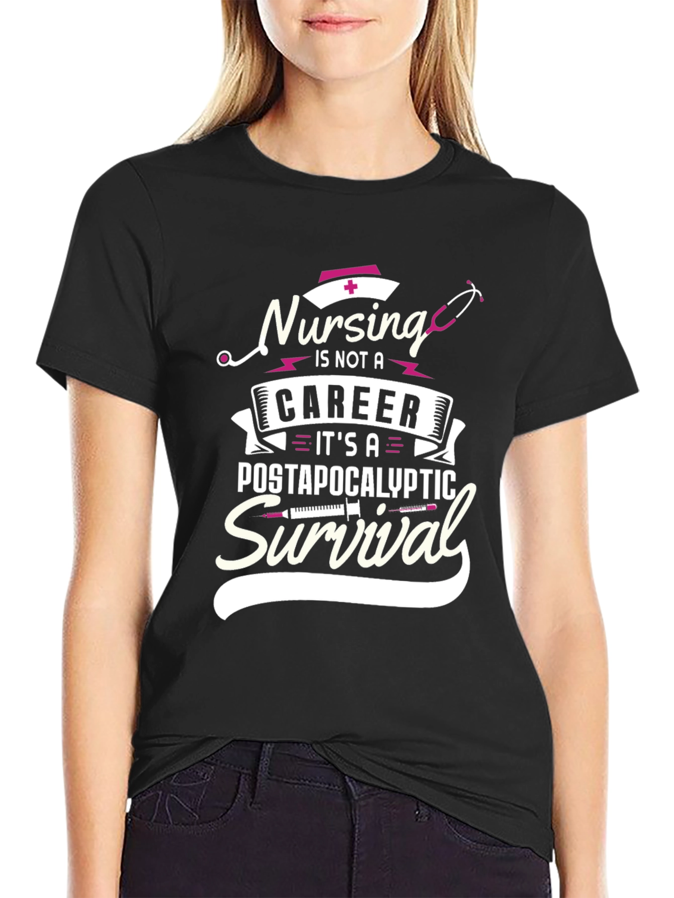 Nursing Survival T-Shirt - Post-Apocalyptic Nurse Tee