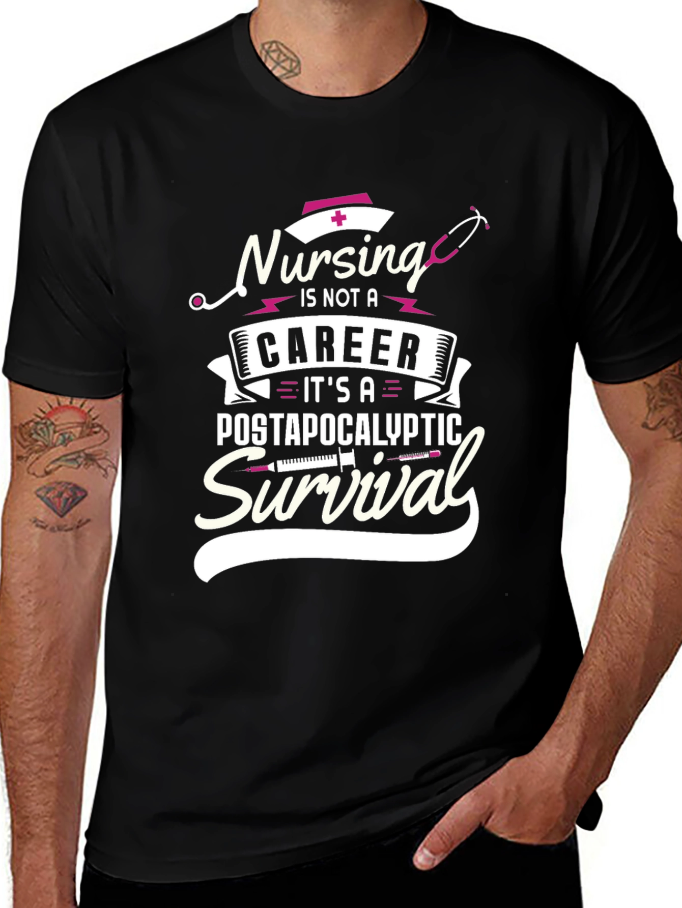 Nursing Survival T-Shirt - Post-Apocalyptic Nurse Tee
