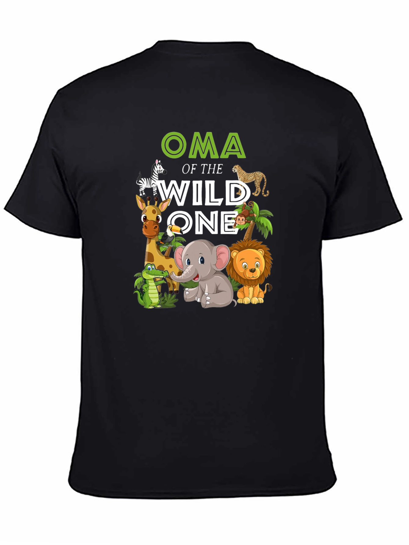 Oma of the Wild One Safari Animal T-Shirt