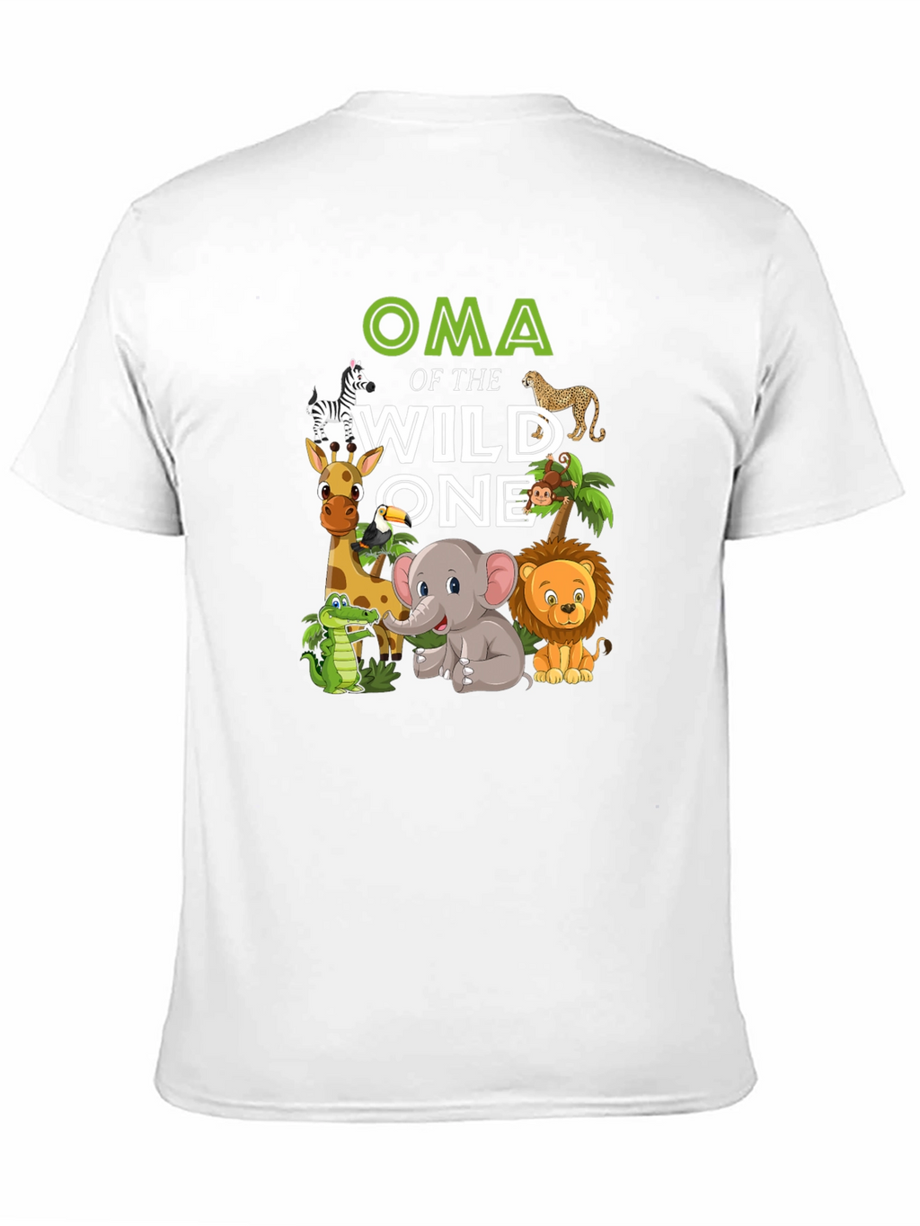 Oma of the Wild One Safari Animal T-Shirt
