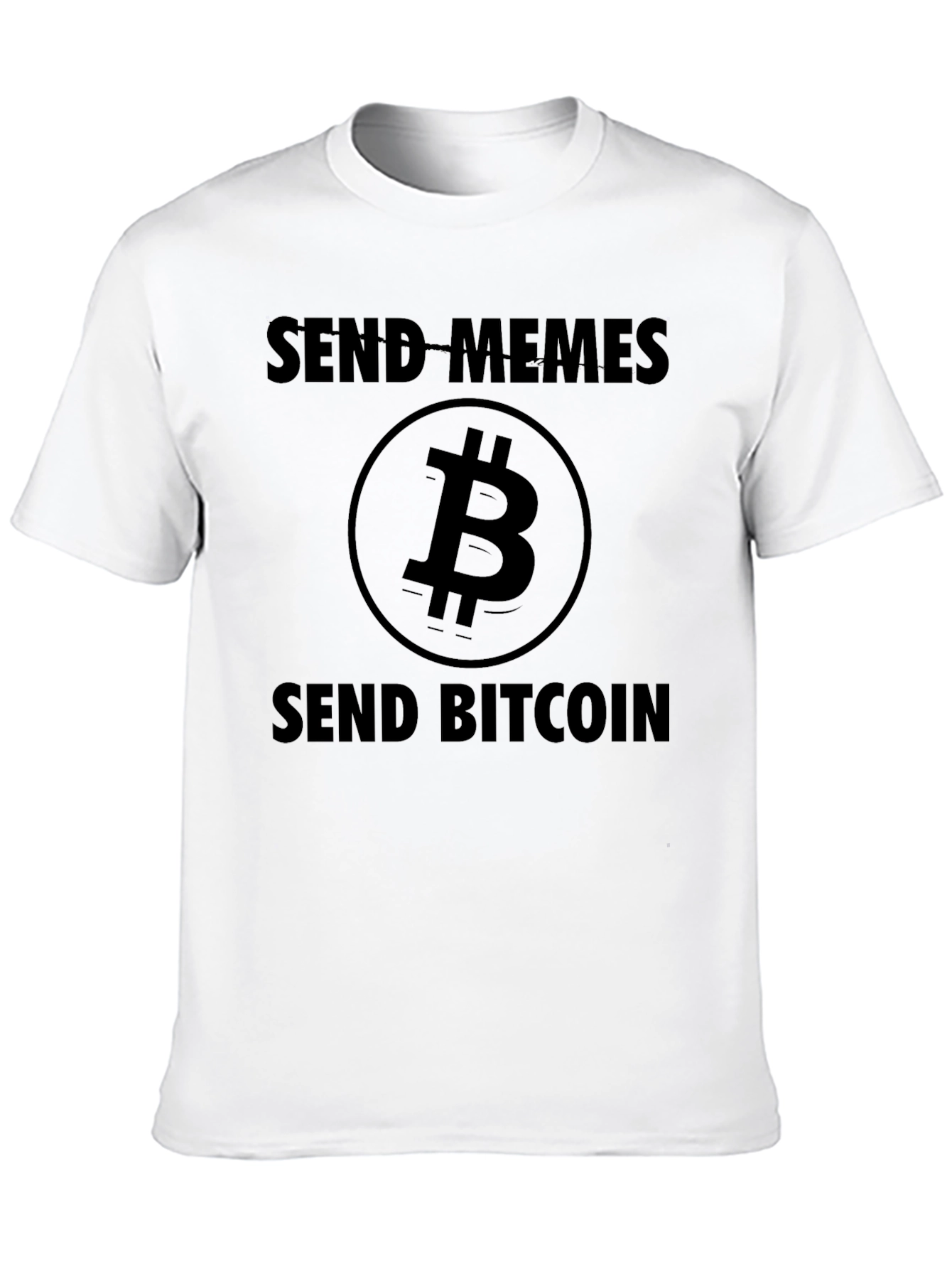 Send Memes Send Bitcoin Black T-Shirt