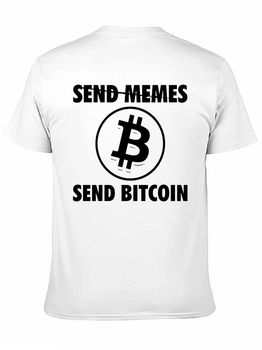 Send Memes Send Bitcoin Black T-Shirt