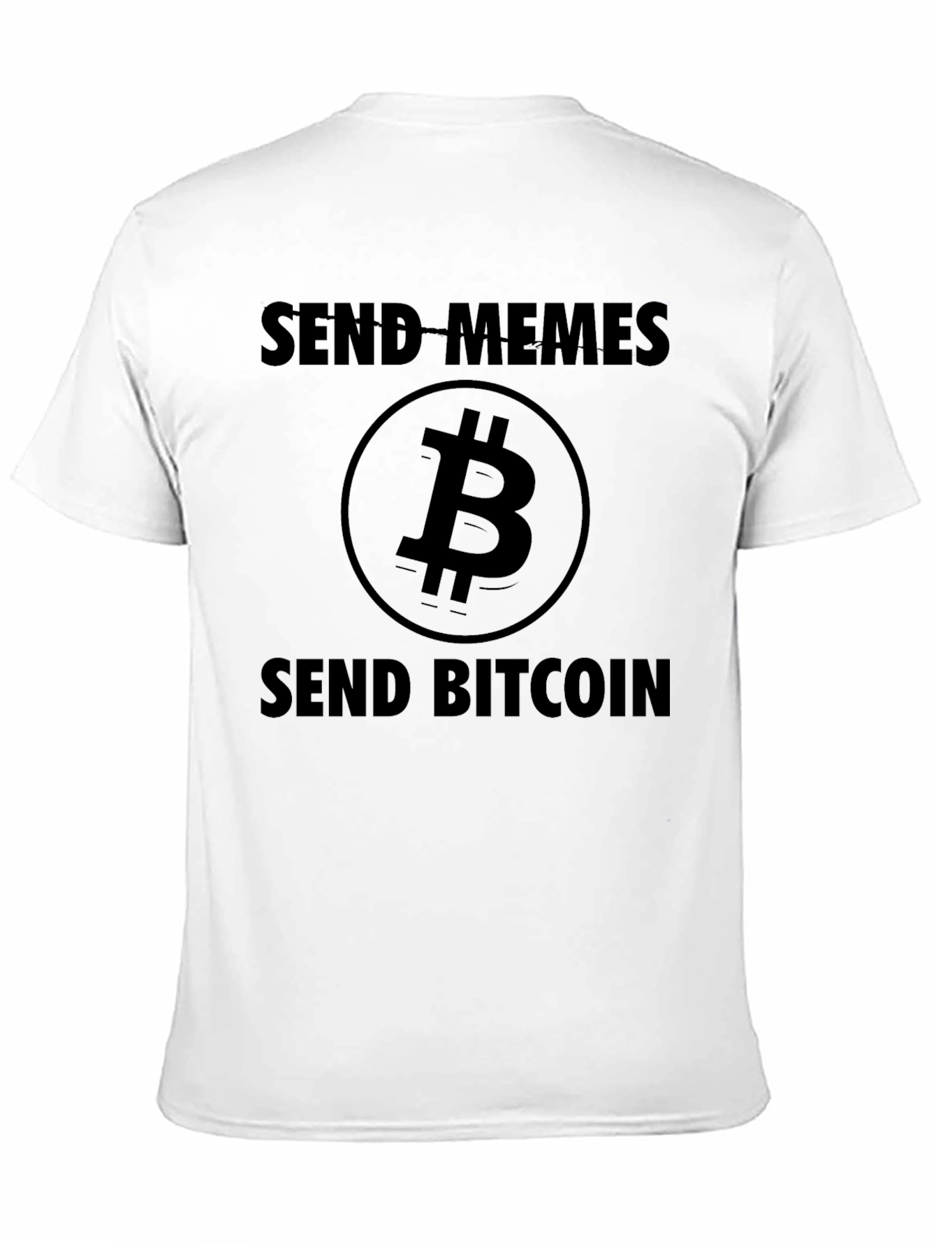 Send Memes Send Bitcoin Black T-Shirt