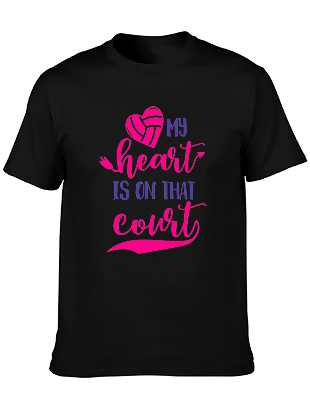 Volleyball Heart T-Shirt - Court Passion