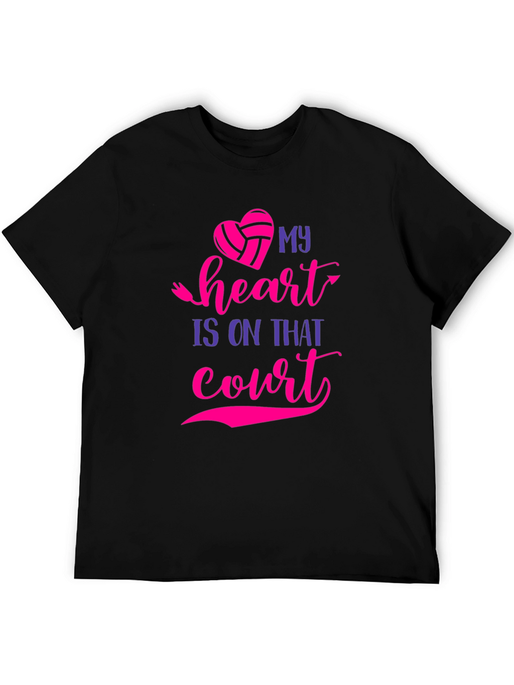 Volleyball Heart T-Shirt - Court Passion