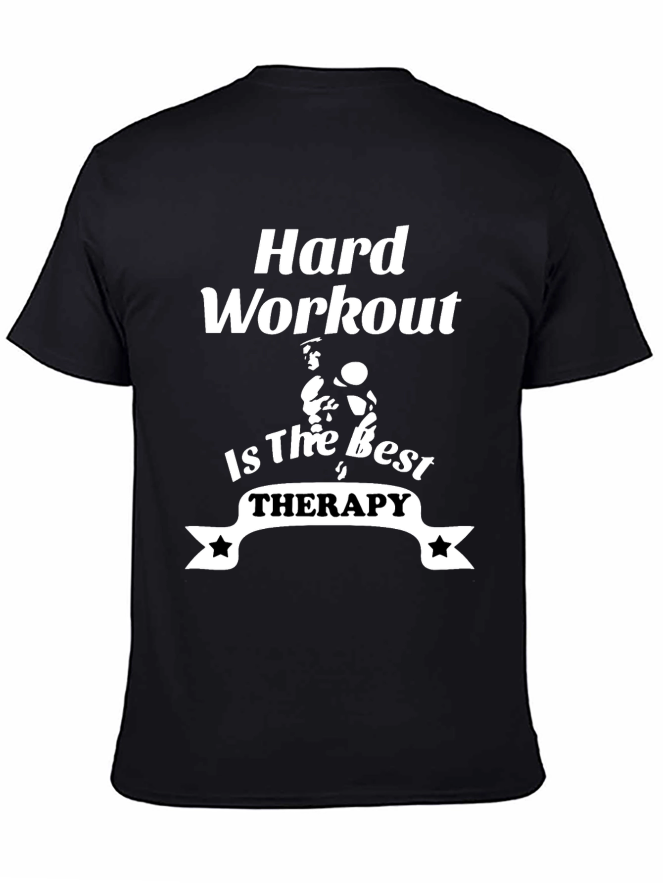 Hard Workout Therapy T-Shirt - Black