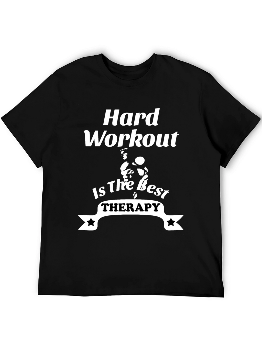 Hard Workout Therapy T-Shirt - Black