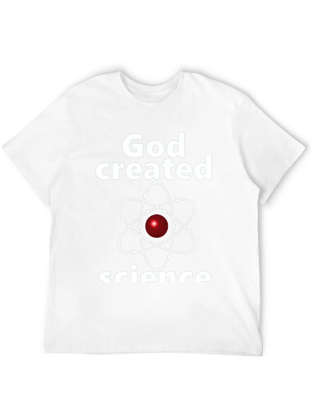 God Created Science T-Shirt Black