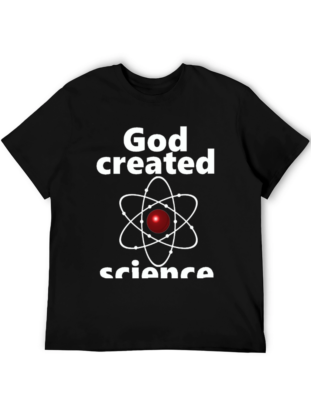 God Created Science T-Shirt Black