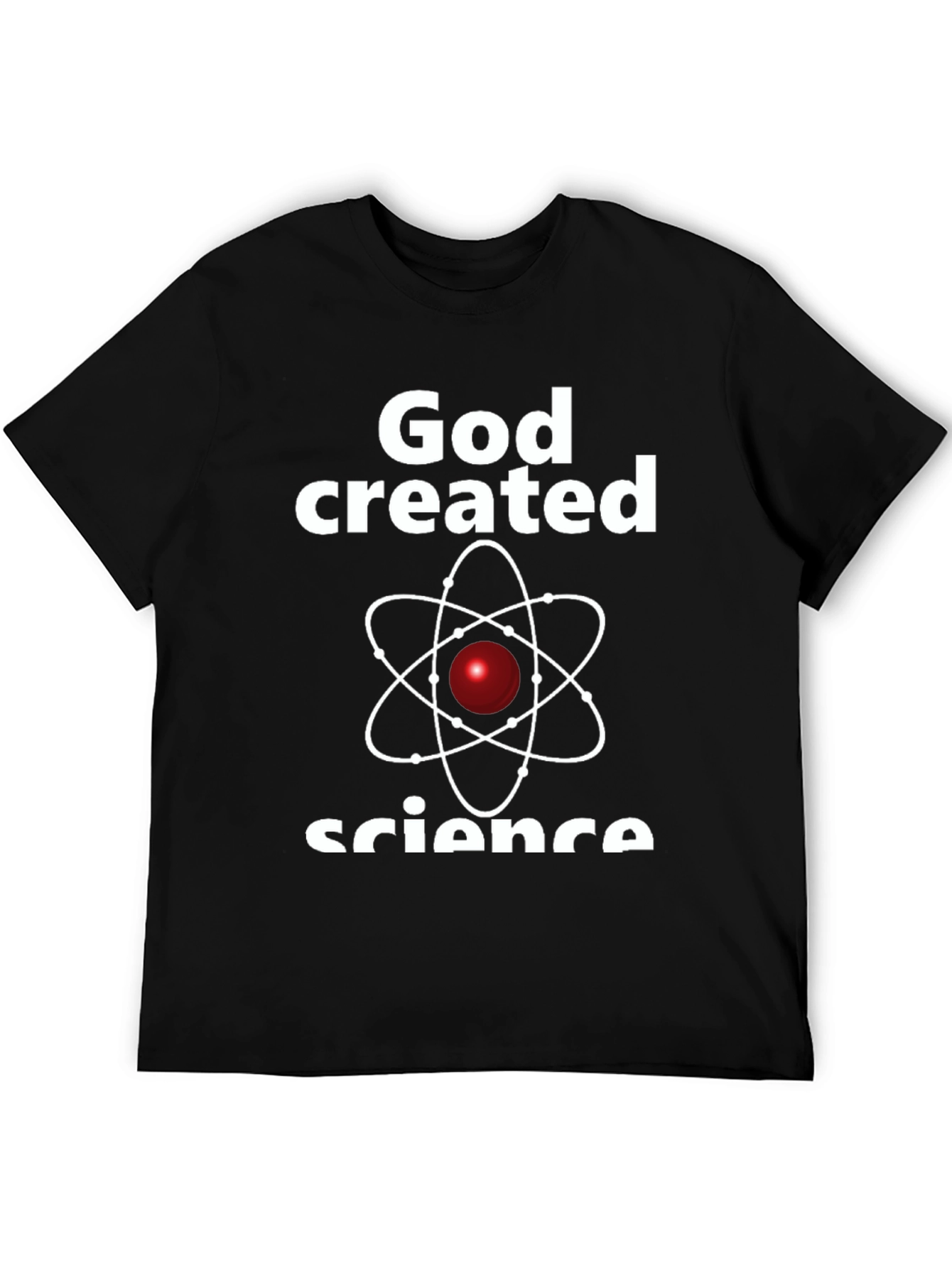 God Created Science T-Shirt Black