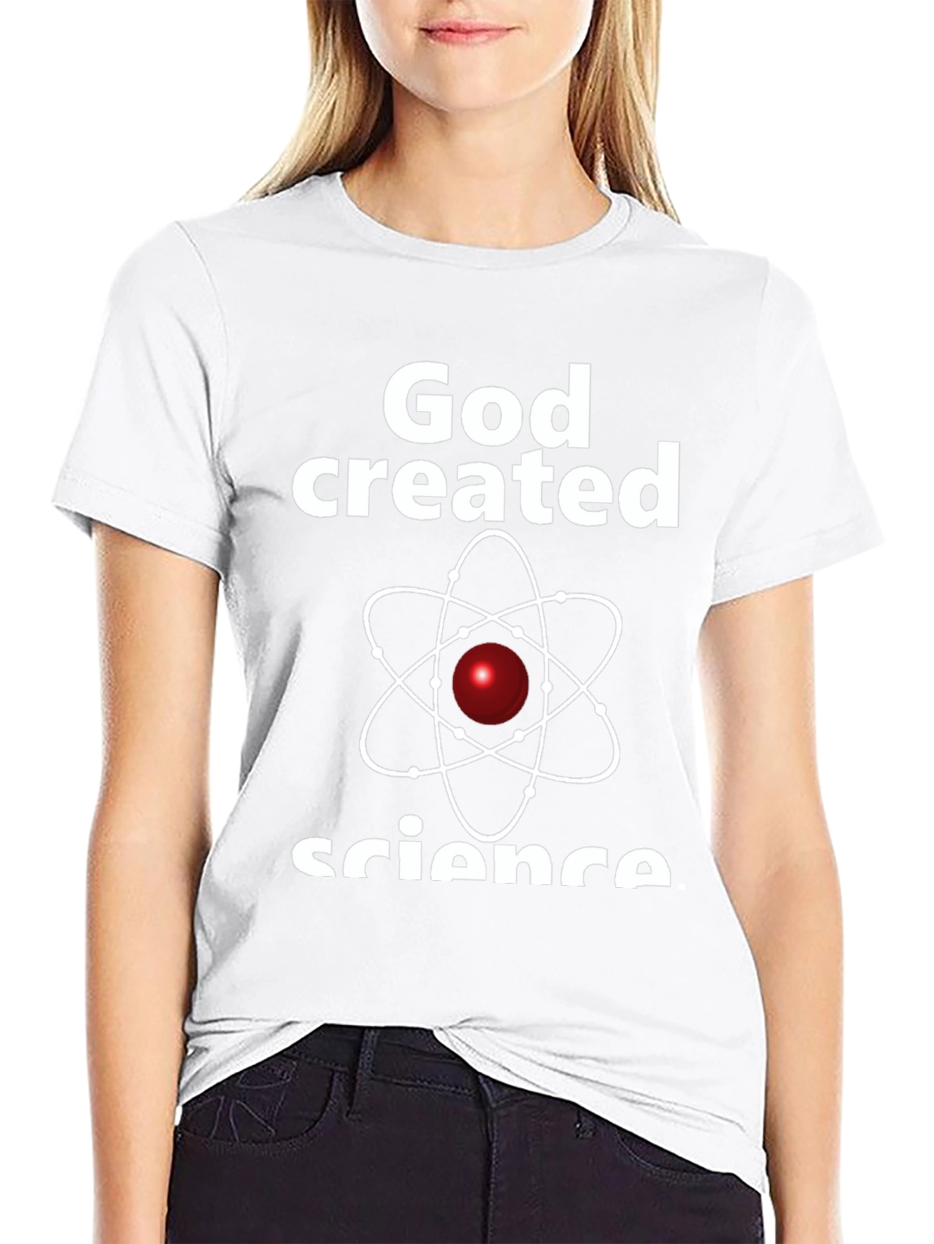 God Created Science T-Shirt Black