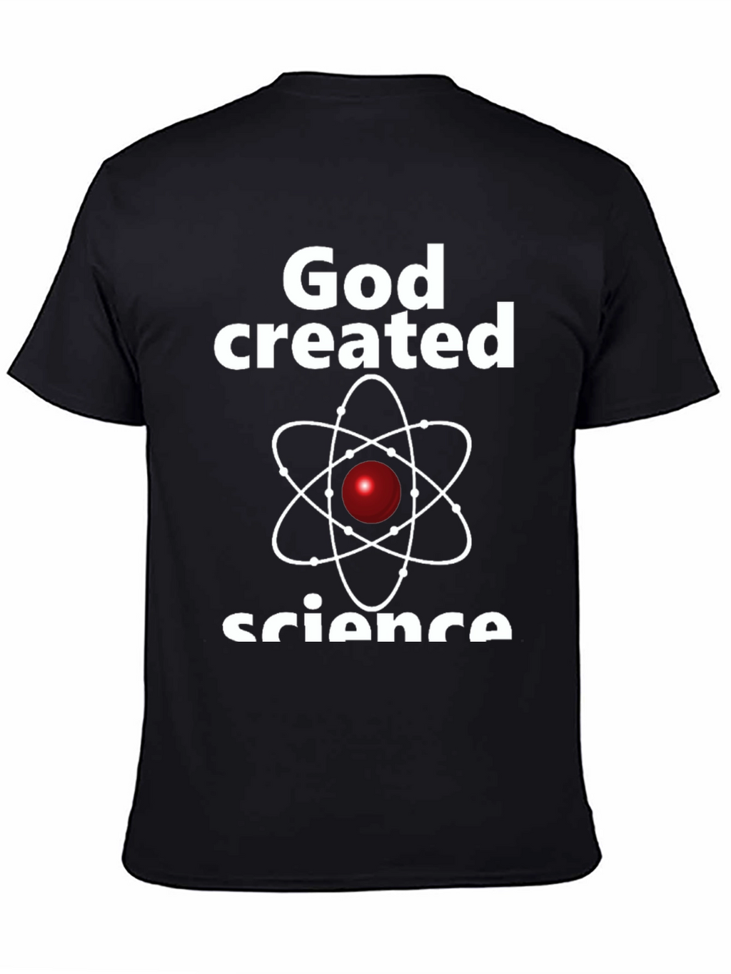 God Created Science T-Shirt Black