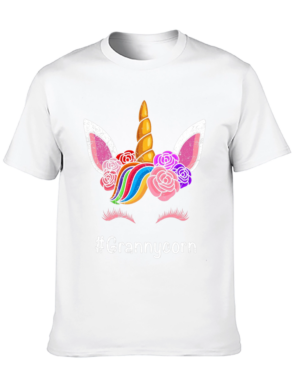 Grannycorn Unicorn Graphic T-Shirt