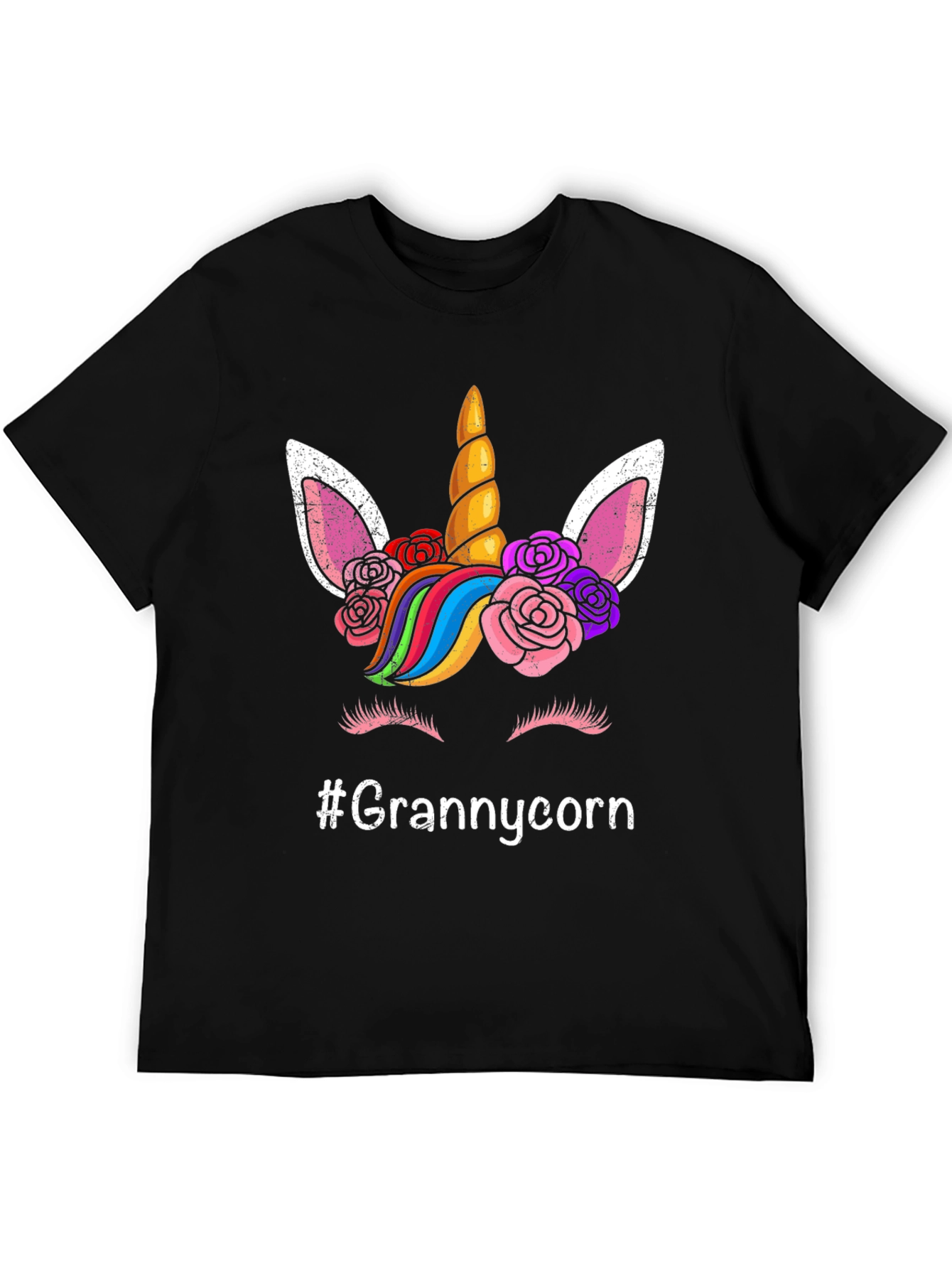 Grannycorn Unicorn Graphic T-Shirt