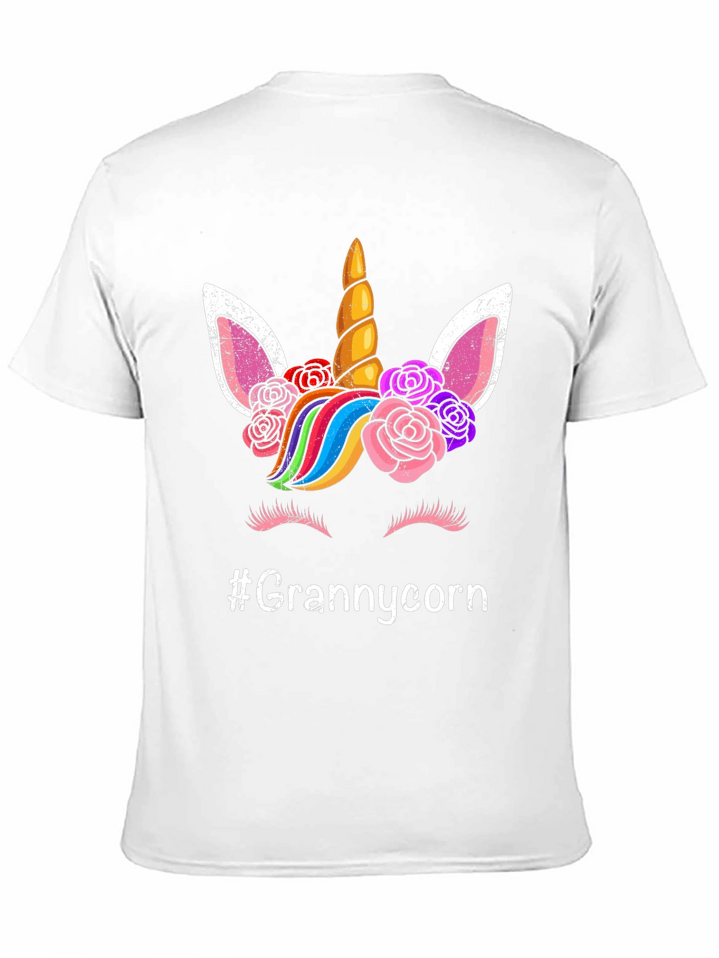 Grannycorn Unicorn Graphic T-Shirt