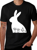 Floral Rabbit T-Shirt - Easter Style