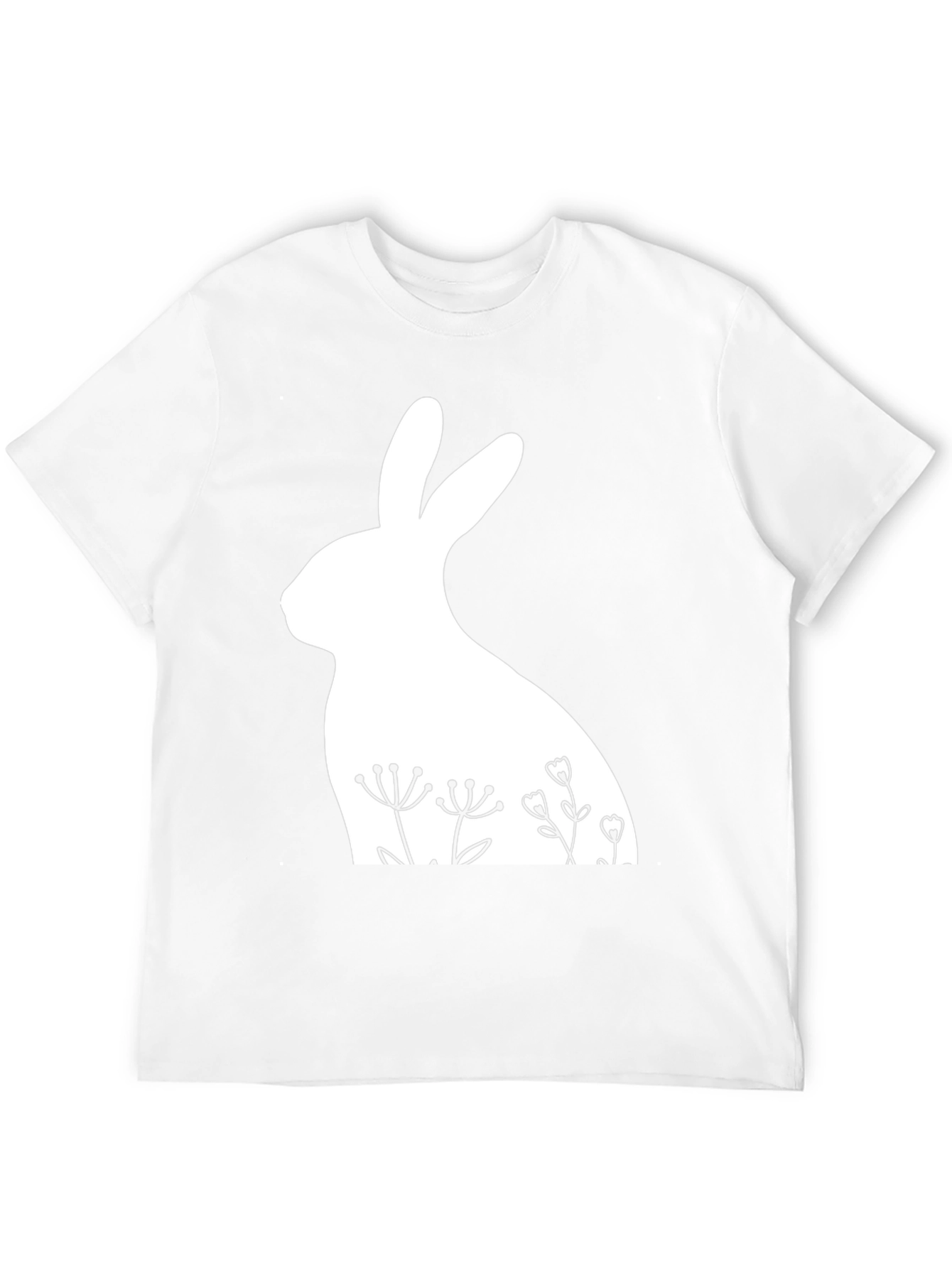 Floral Rabbit T-Shirt - Easter Style