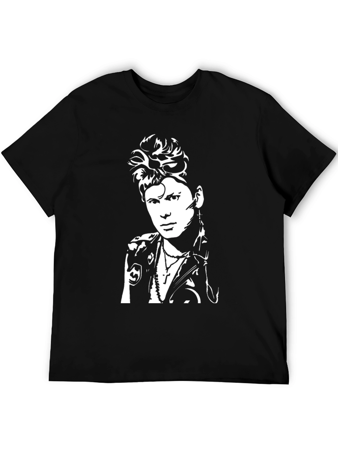 Billy Idol Graphic Print Black T-Shirt
