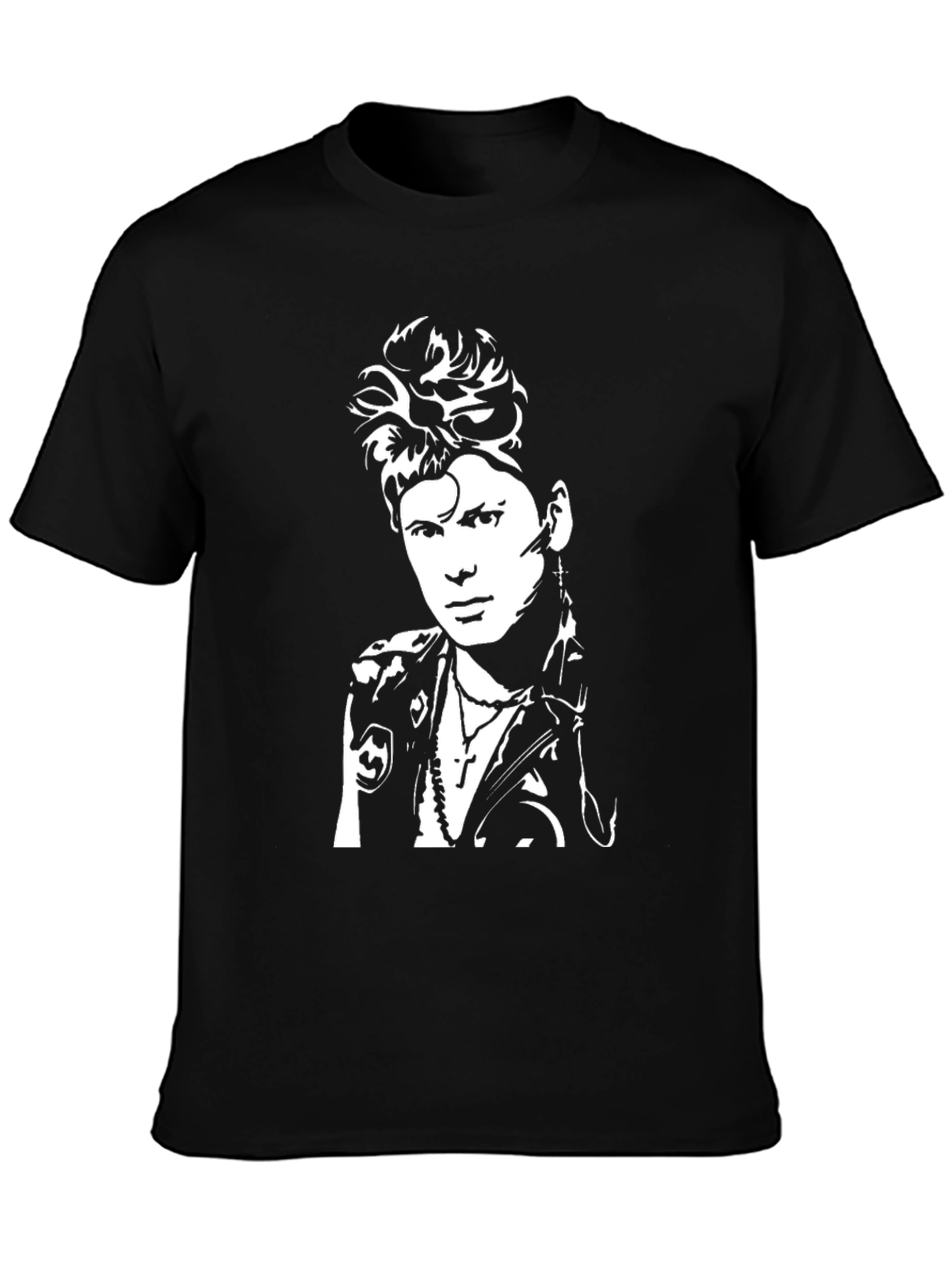 Billy Idol Graphic Print Black T-Shirt