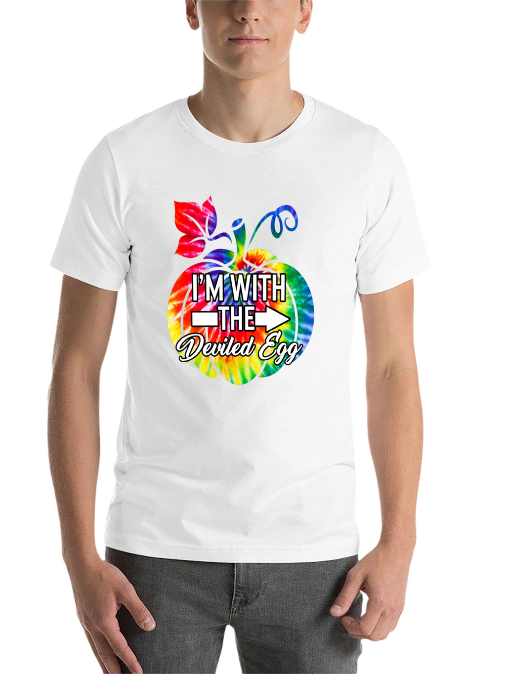 Im With The Deviled Egg Halloween Pumpkin T-Shirt