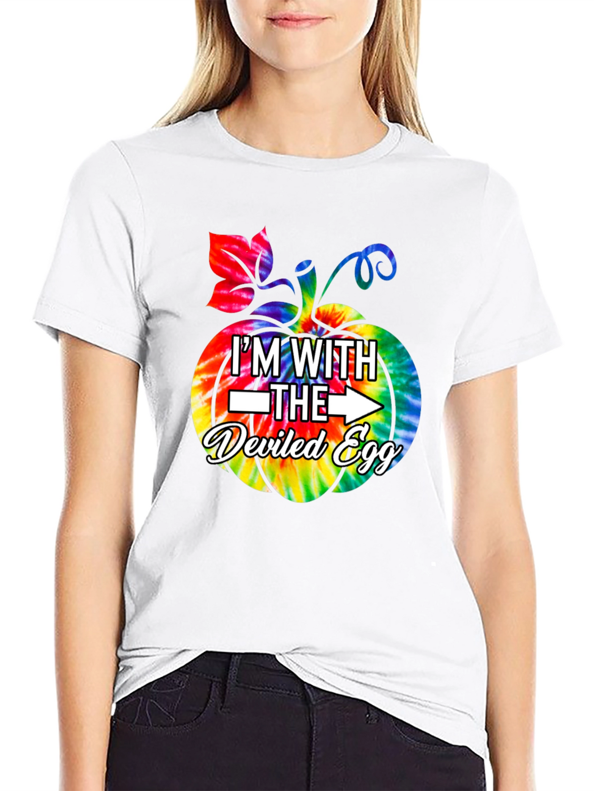 Im With The Deviled Egg Halloween Pumpkin T-Shirt