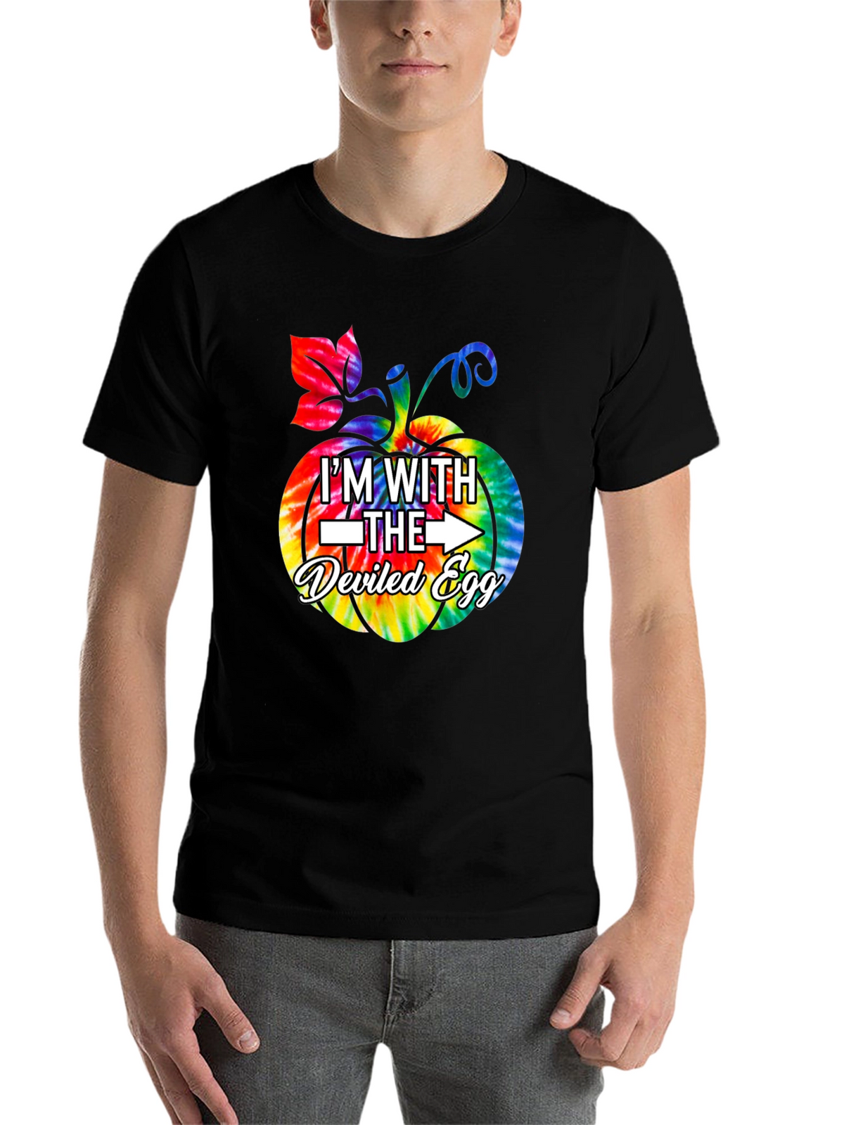 Im With The Deviled Egg Halloween Pumpkin T-Shirt