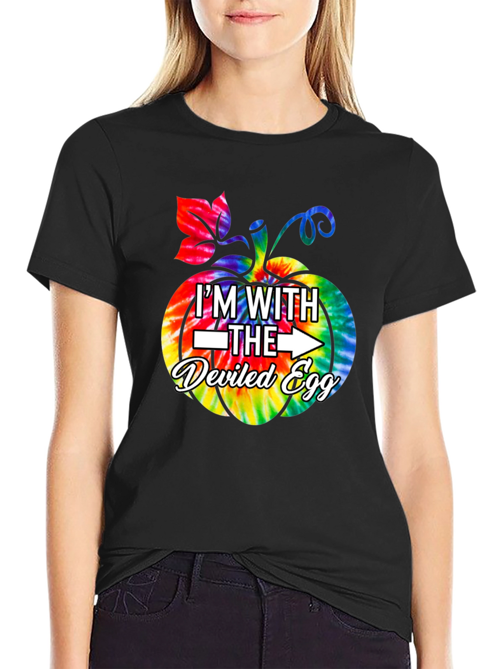 Im With The Deviled Egg Halloween Pumpkin T-Shirt