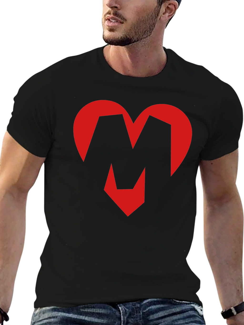 Heart M T-Shirt - Quirky Graphic Tee