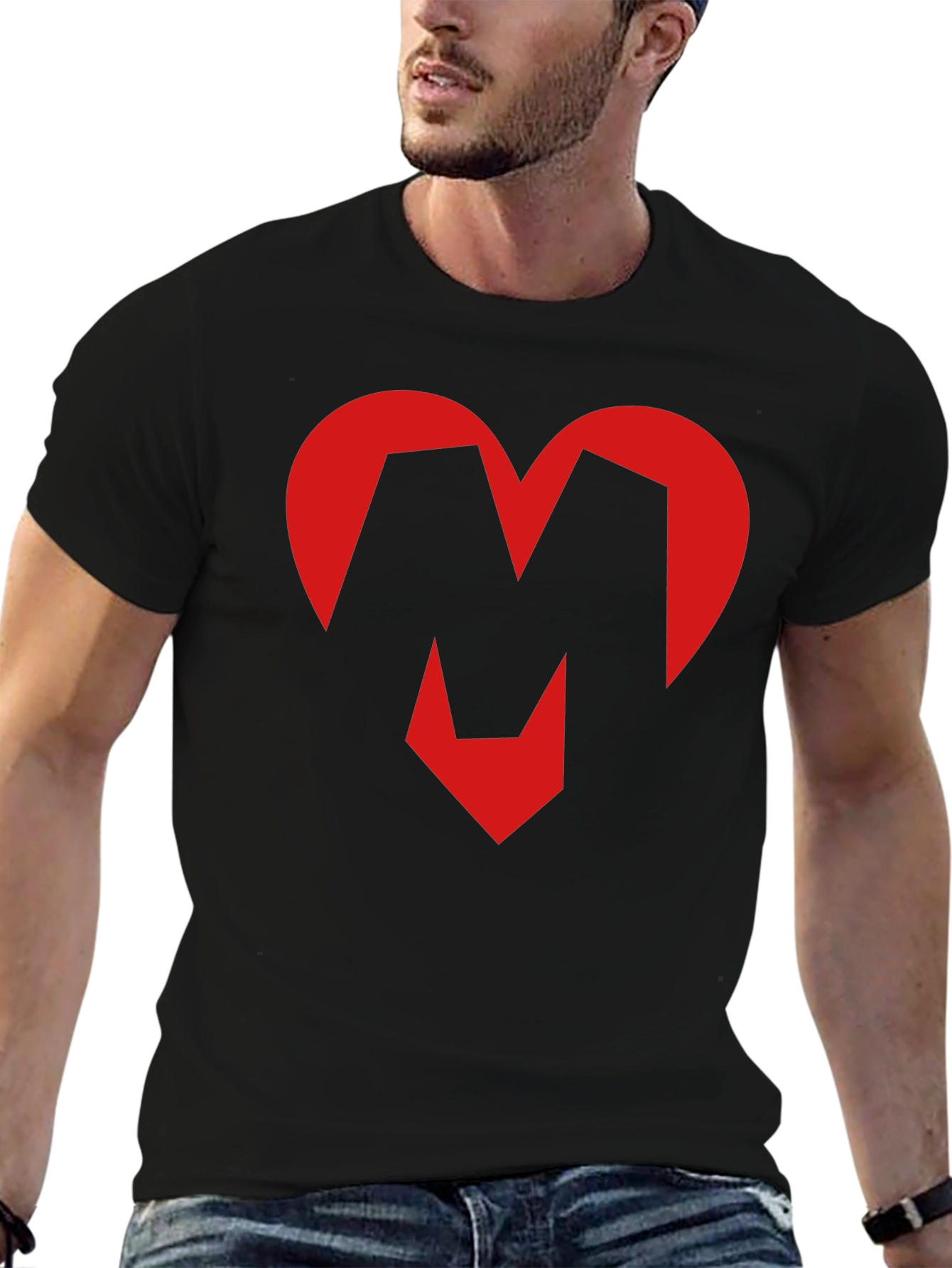 Heart M T-Shirt - Quirky Graphic Tee