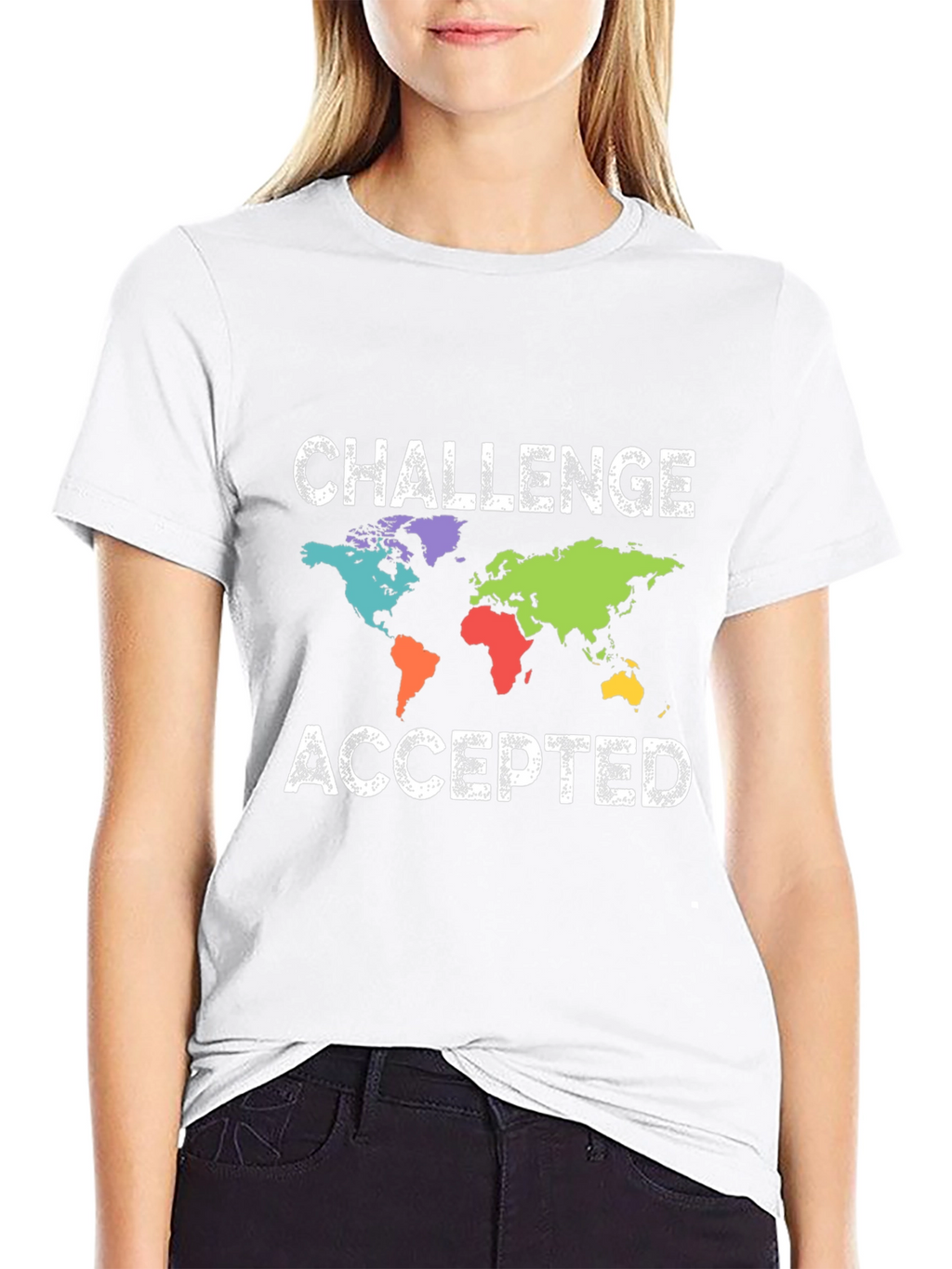 Challenge Accepted World Map T-Shirt