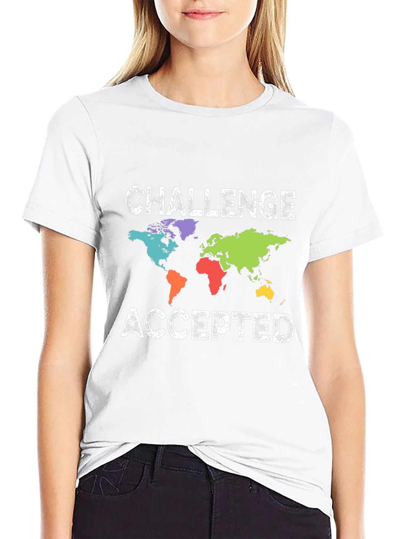 Challenge Accepted World Map T-Shirt