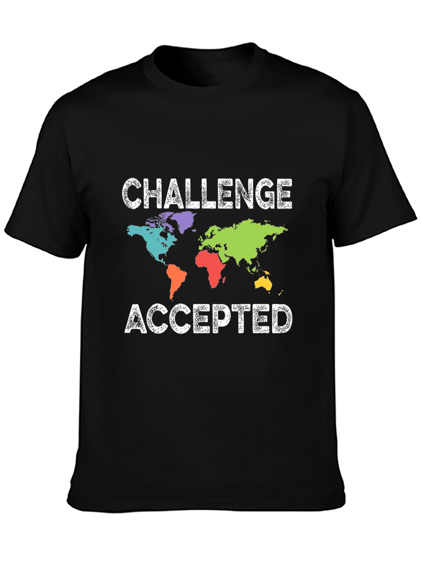 Challenge Accepted World Map T-Shirt