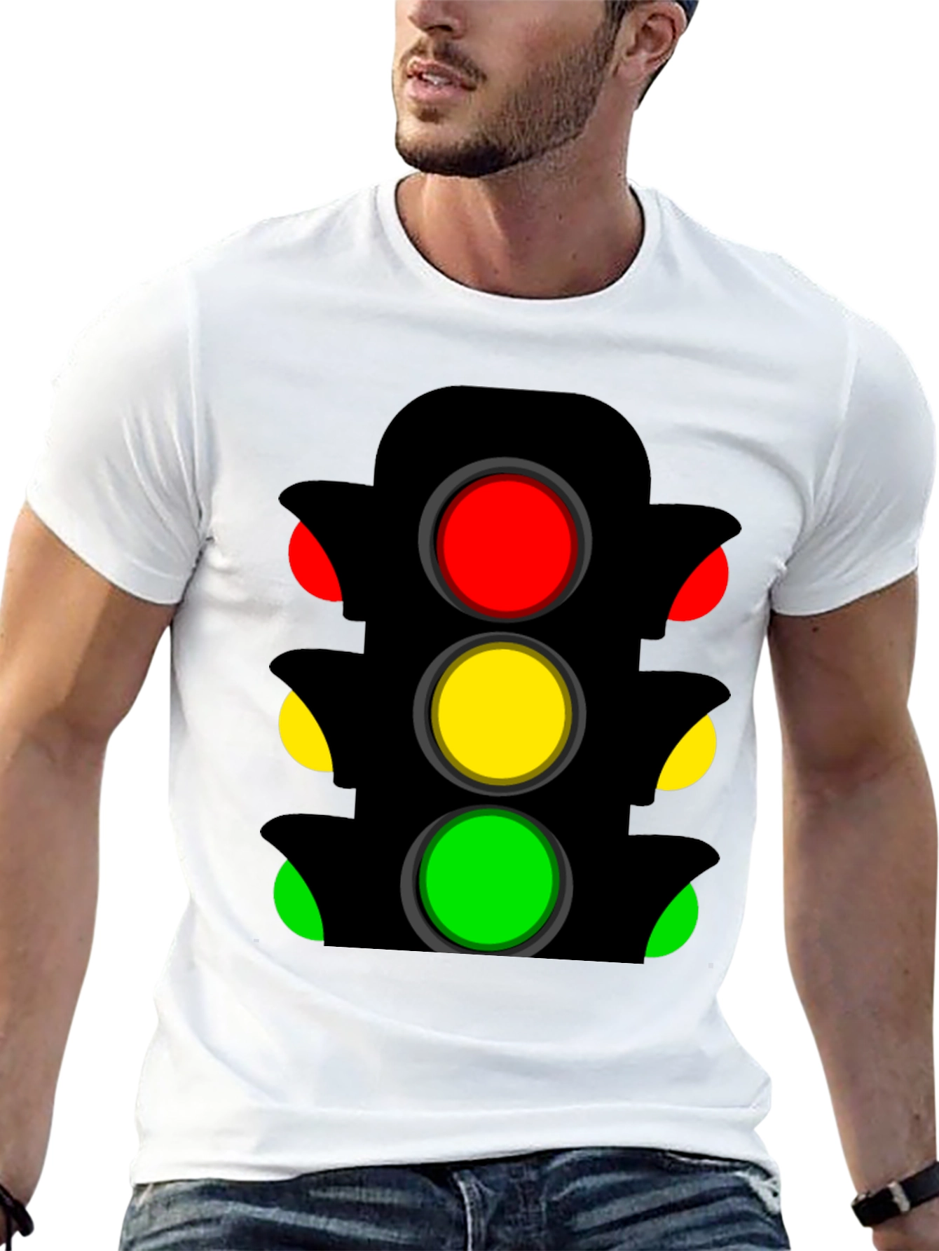 Traffic Light Graphic Tee - Stand Out Style