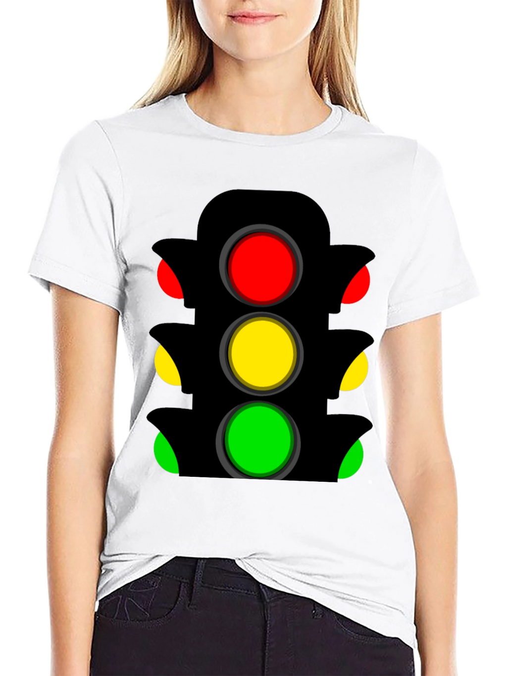 Traffic Light Graphic Tee - Stand Out Style